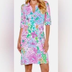 Lilly Pulitzer Quincey Dress In Multi Shell Of A Party